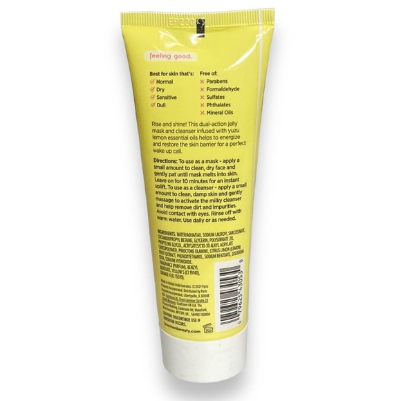 NWOT Freeman Energize Yuzu Lemon Jelly Off Facial Mask for Dry Skin 3 fl oz - Picture 7 of 8